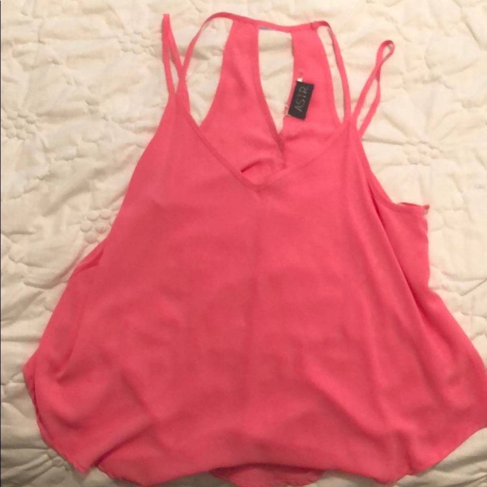 Pink tank top from Nordstrom